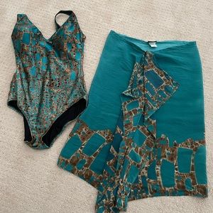 GOTTEX SWIMSUIT AND SARONG